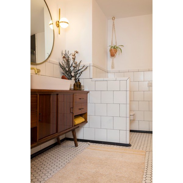 Ookerkollane puuvillane vaip 80x140 cm Twin Amber - Lorena Canals-image-4