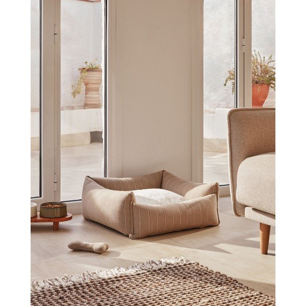 Pruun koeravoodi 60x60 cm Toby - Kave Home-image-3