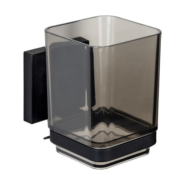 Must isekinnituv plastikust hambaharjatops Quadro - Wenko