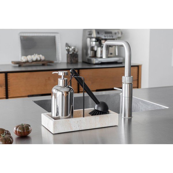 Hõbedane keraamiline seebidosaator 200 ml Lotus - Mette Ditmer Denmark-image-1