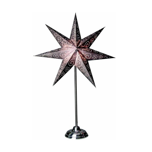 Svítící hvězda se stojanem Antique Silver, 70 cm