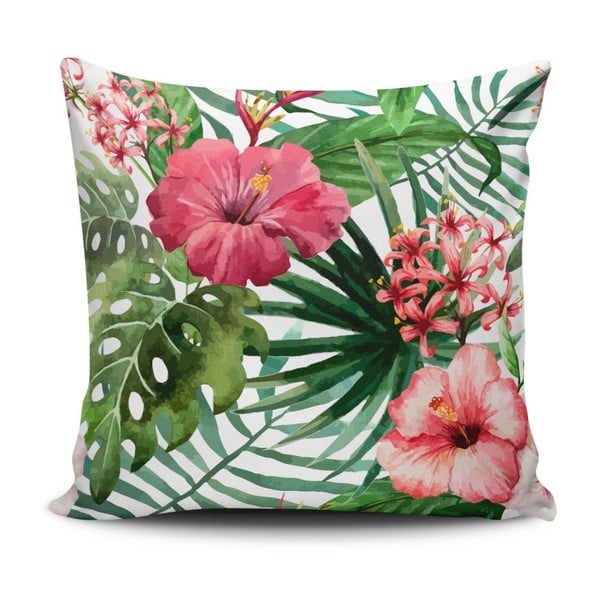 Puuvillasegust padi Jungle Flowers, 45 x 45 cm - Cushion Love