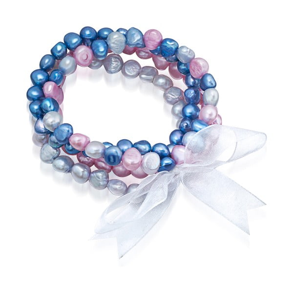 Perlový náramek Laris, modré perly