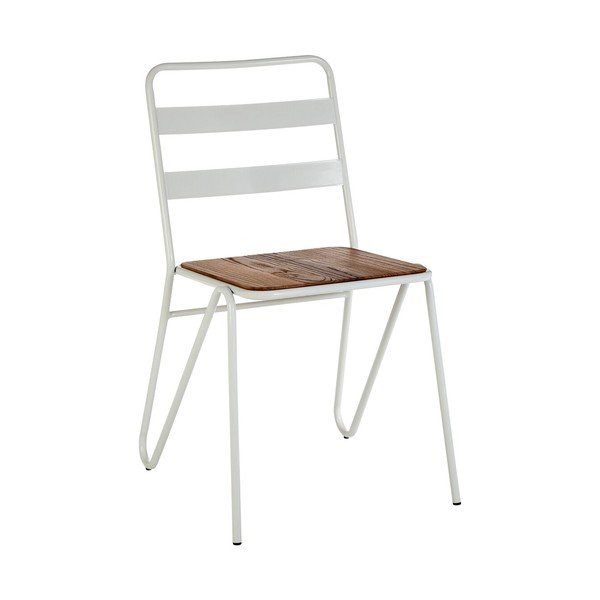 Valge/naturaalse jalakapuidust söögitool District - Premier Housewares