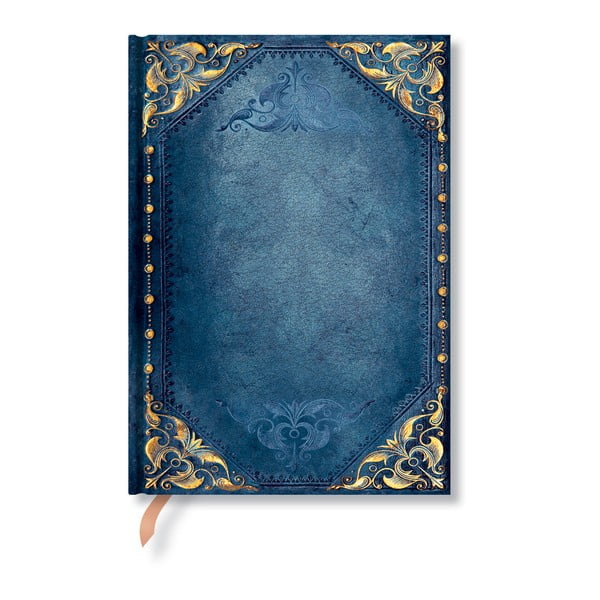 Linkovaný zápisník s tvrdou vazbou Paperblanks Peacock Punk, 13 x 18 cm