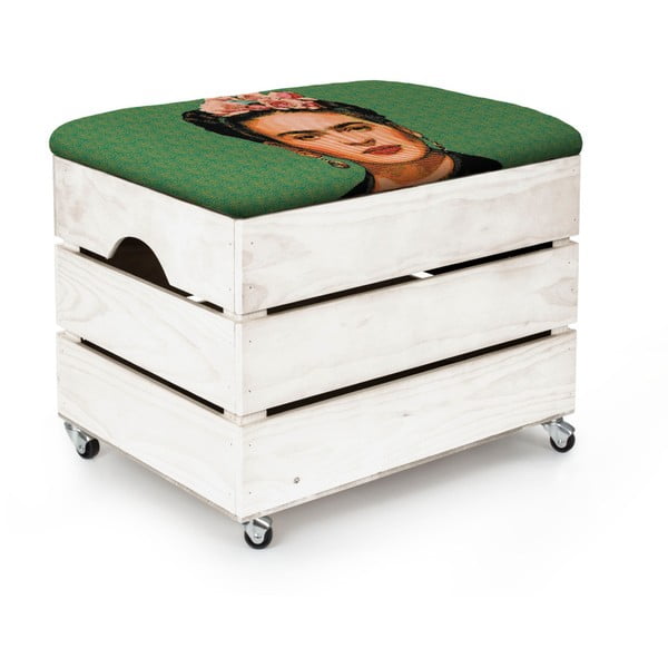 Poof ratastega ja hoiuruumiga Draw Frida - Madre Selva