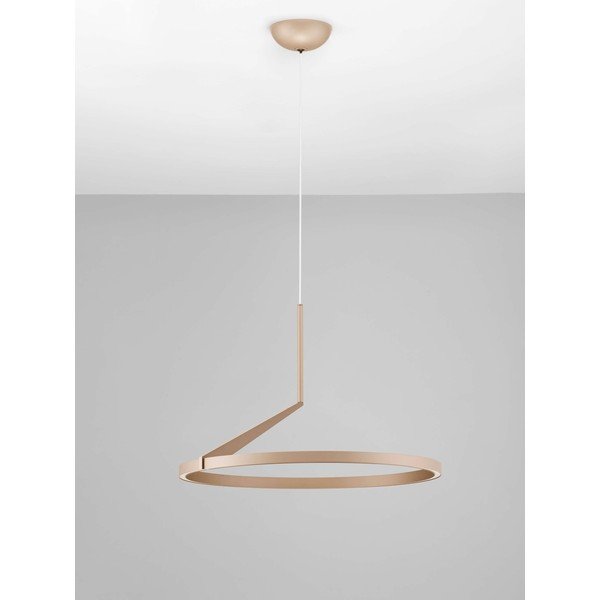 Alumiiniumist hämardatav LED-rippvalgusti roosakuldses värvitoonis, läbimõõduga 60 cm Tilia - Nova Luce-image-4