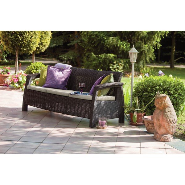 Tumepruun rotangist aiadiivan Corfu - Keter-image-1