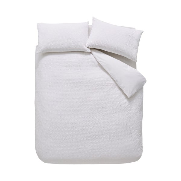 Valge puuvillane üheinimesevoodipesu 135x200 cm Waffle - Bianca-image-2