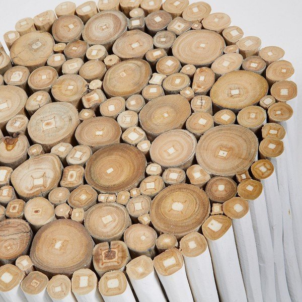 Valge teakist kohvilaud , ⌀ 35 cm Filippo - Kave Home-image-2