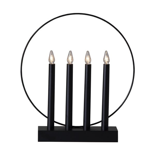 Must LED-küünlajalg, kõrgus 35 cm Glossy - Star Trading