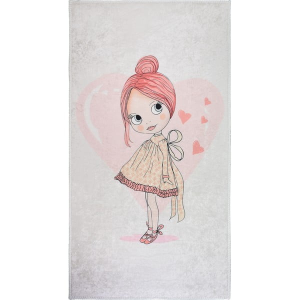 Heleroosa laste vaip 160x230 cm Lovely Girl - Vitaus