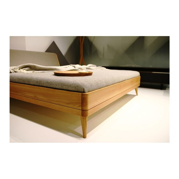 Dvoulůžková postel z masivního dubového dřeva Javorina Direct, 160 x 200 cm-image-3