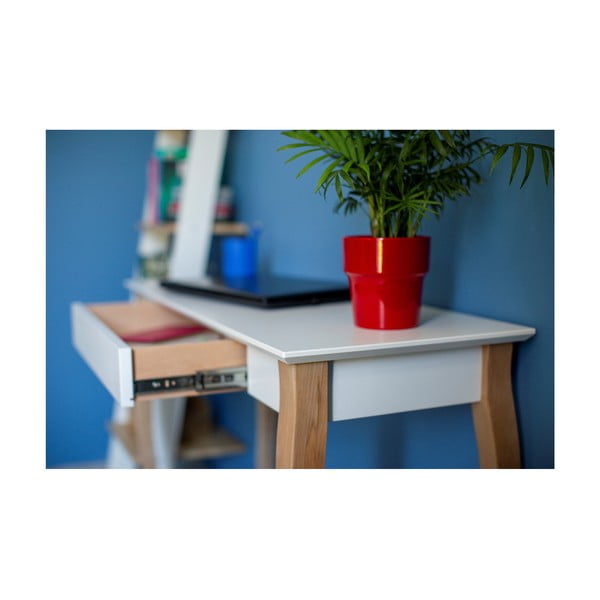 Valge laud, pikkus 65 cm Lillo - Ragaba-image-4