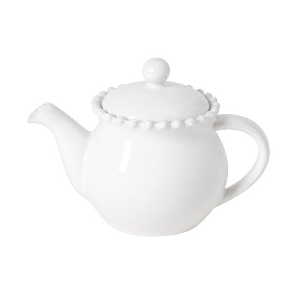 Valge keraamiline teekann sõelaga 500 ml Pearl - Costa Nova