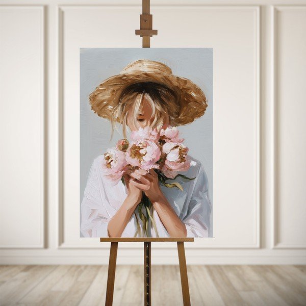 Käsitsi maalitud elementidega maal 70x100 cm Estelle - Styler-image-3