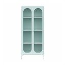 Helesinine metallist vitriinkapp 80x186x40 cm Luna - Støraa