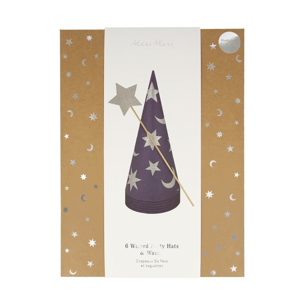 Pabermütside komplekt 6 tk Wizard – Meri Meri-image-3