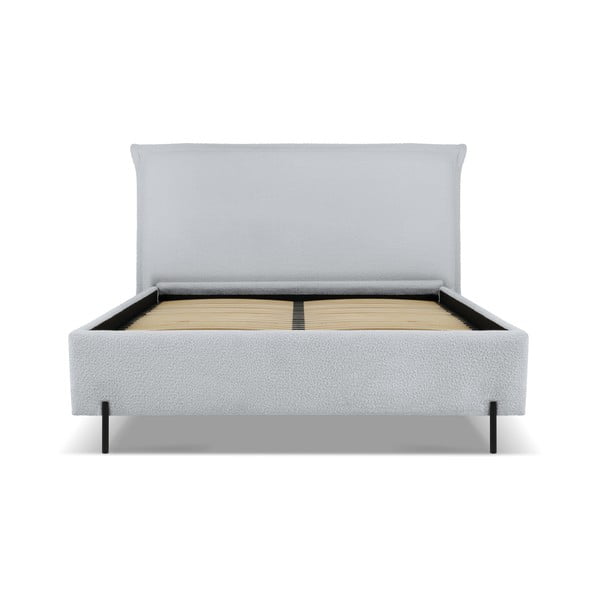 Hall polsterdatud kaheinimesevoodi koos voodipõhja ja panipaigaga 180x200 cm Armie - Milo Casa-image-2