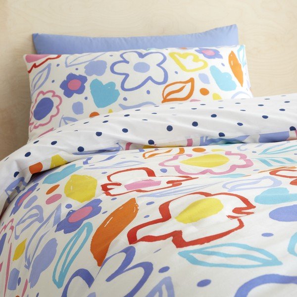 Puuvillane beebivoodipesu 200x135 cm Blomme Floral - Pineapple Elephant-image-2