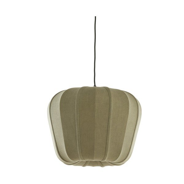 Roheline ripplamp tekstiilist varjuga Zubedo - Light & Living