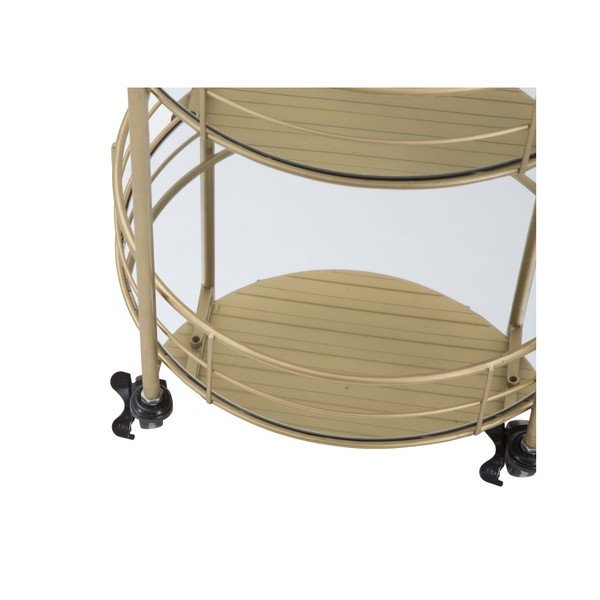 3-tasandiline serveerimisvanker kuldse Ronda disainiga Carrello - Mauro Ferretti-image-4