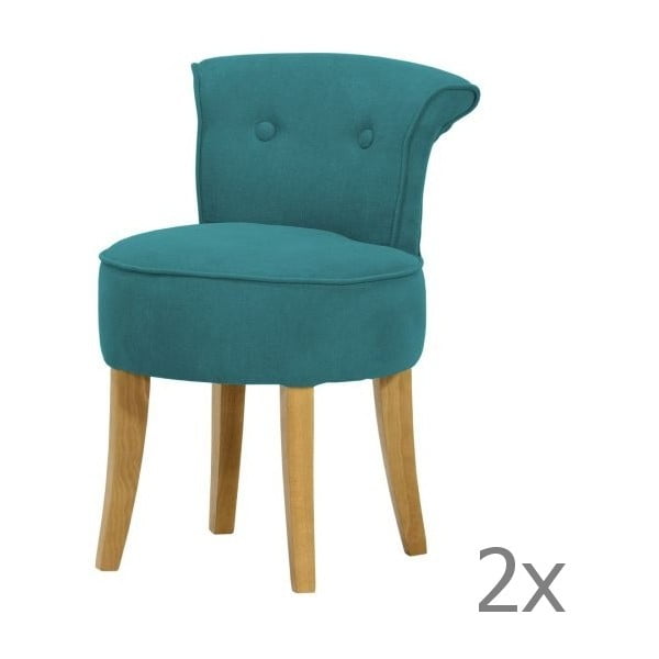 Sada 2 židlí George Soro Turquoise