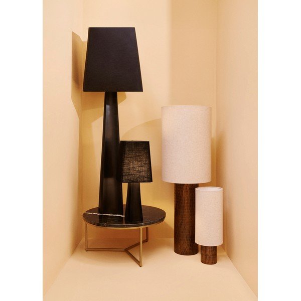 Must metallist laualamp kangast varjuga (kõrgus 61 cm) Tripura - Bizzotto-image-1