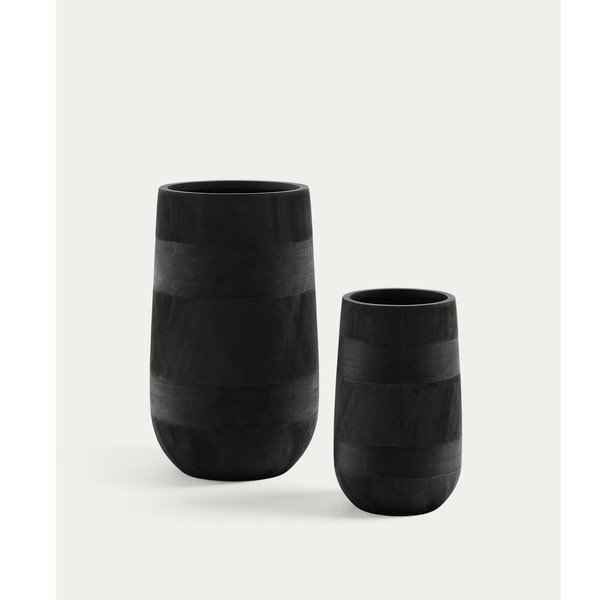 Lillepotikatted komplektis tsemendist, ø 45 cm Tival - Kave Home