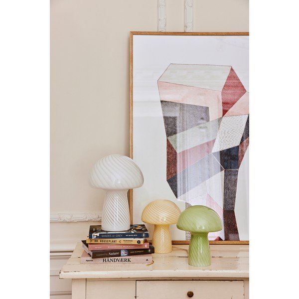 Kollane laualamp , kõrgus 23 cm - Bahne & CO-image-1