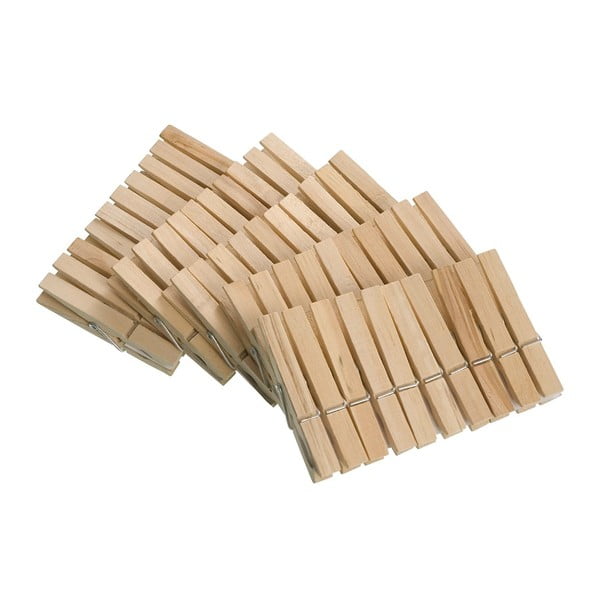 50 puidust riideküünla komplekt Püünised - Wenko-image-1