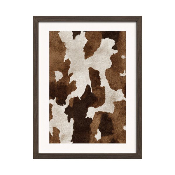 Trükitud pilt raamiga 30x40 cm Cowhide - Styler