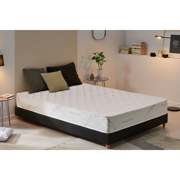 Keskmise/extrakindla vahtpolsterdusega kahepoolne madrats 160x200 cm Relaxium - Moonia-image-1