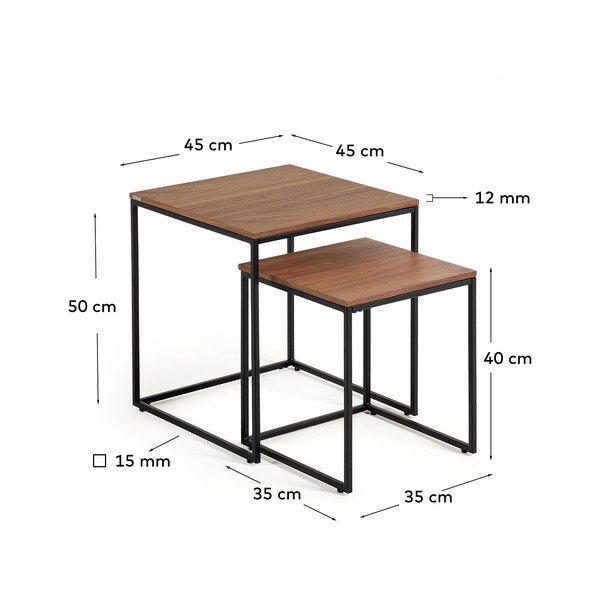 Abilauad komplektis 2 45x45 cm Yoana - Kave Home-image-4