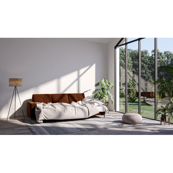 Tumeoranž sametne nurgadiivan , paremas nurgas Moor - Ghado-image-1