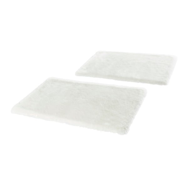 2 valge vaiba komplekt voodile Soft, 90 x 140 cm Uni - Mint Rugs