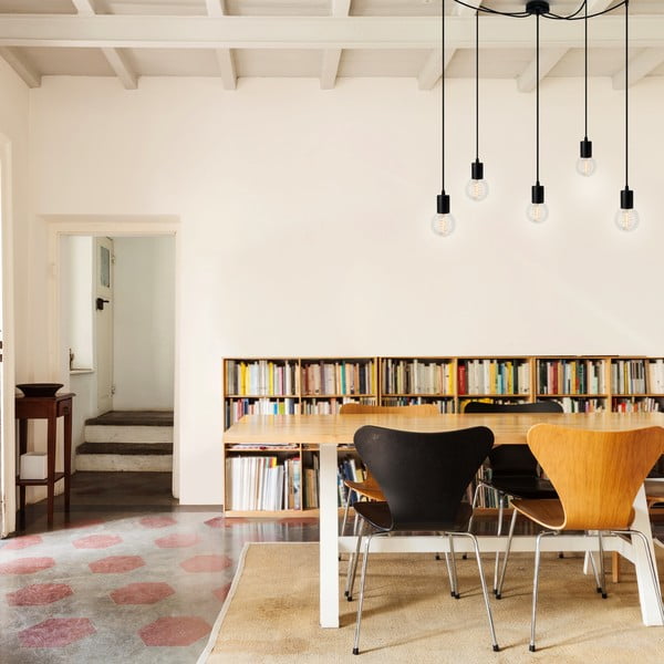 Must rippvalgusti metallist varju ø 5 cm Cero - Sotto Luce-image-1