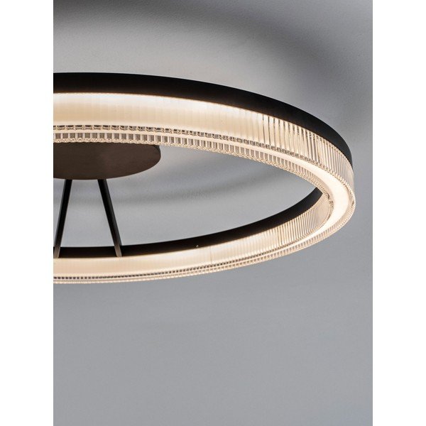 Mattmust alumiiniumist hämardatav LED-laevalgusti akrüülklaasist varjuga Lonela - Nova Luce-image-1