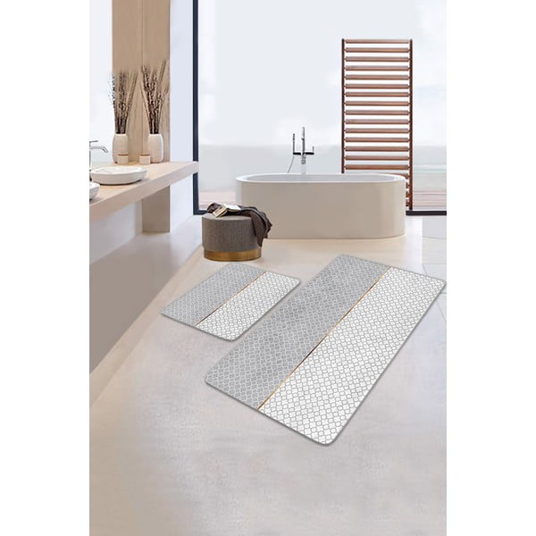 Hallid vannitoamatid 2tk komplektis 60x100 cm – Mila Home-image-1