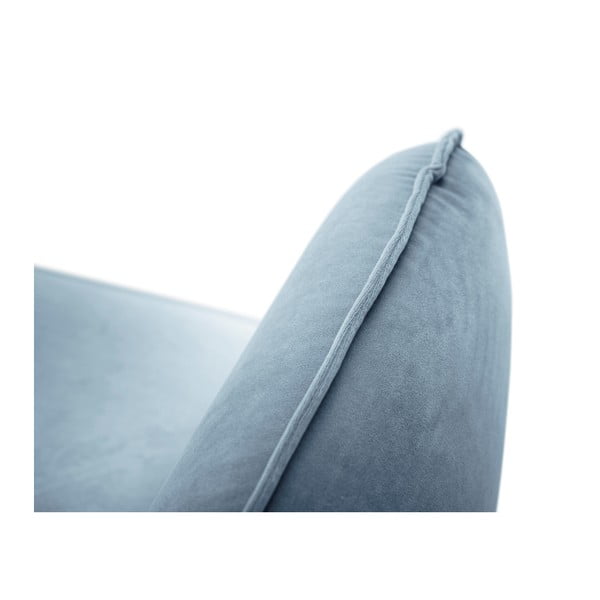 Helesinine sametne tugitool Vienna - Cosmopolitan Design-image-3