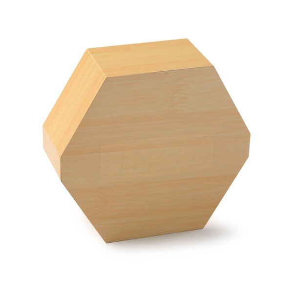 LED hodiny z bambusového dřeva Versa Table Clock-image-1