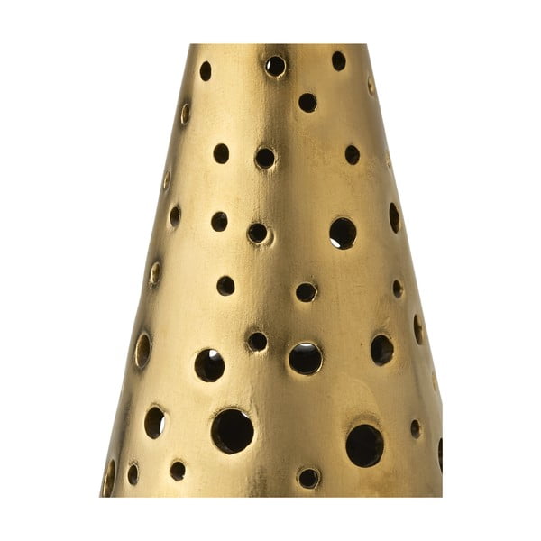 Kuldne portselanist küünlajalg, kõrgus 19 cm Nobili - Kähler Design-image-2