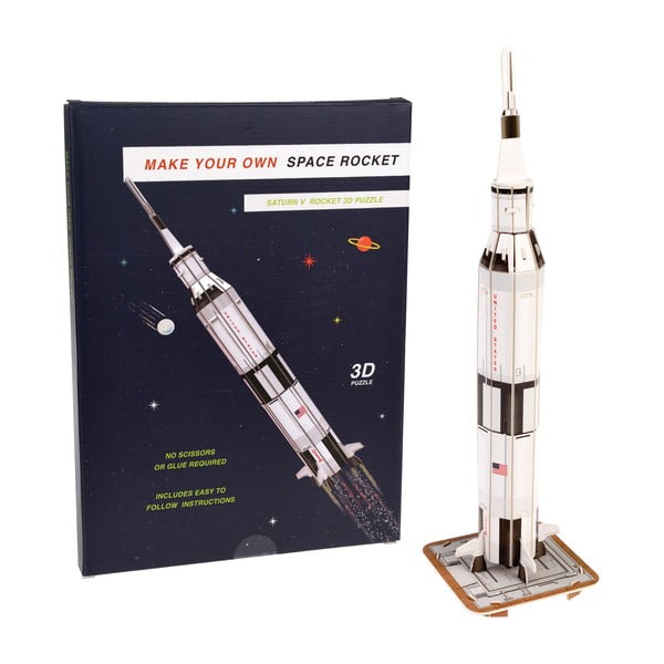 3D kosmoseraketi puzzle Space Rocket - Rex London