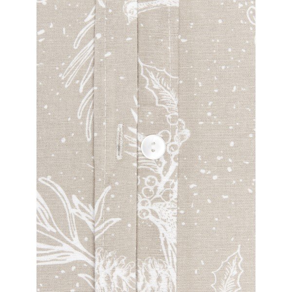 Beež flanell voodipesu üheinimesevoodile , 135 x 200 cm Animal Toile - Westwing Collection-image-3