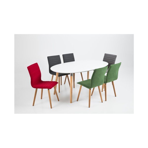 Sada 2 zelených jídelních židlí Actona Karla-image-1