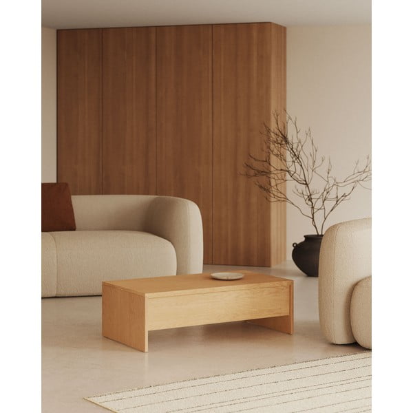 Tammedekooriga diivanilaud 60x110 cm Abilen - Kave Home-image-1