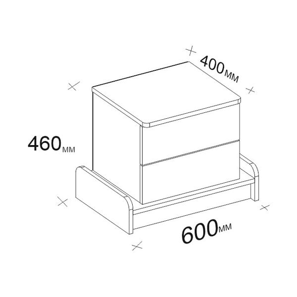 Valge öökapp Marina - Kalune Design-image-3