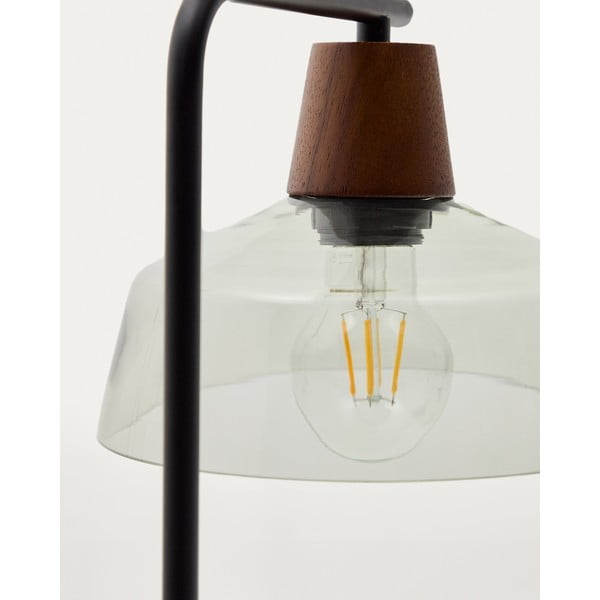 Roheline lauavalgusti klaasist varjuga (kõrgus 55 cm) Silex - Kave Home-image-2