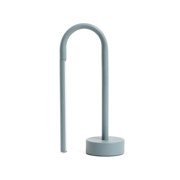 Helesinine metallist LED-laualamp (kõrgus 30 cm) Bow - Kave Home