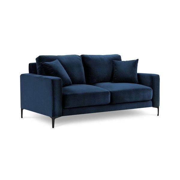 Mereväe sinine sametne diivan , 158 cm Harmony - Kooko Home-image-2